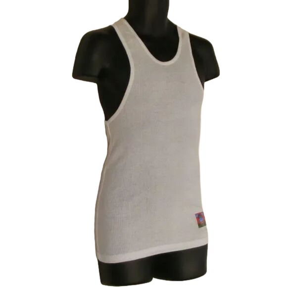 KEITH HARING Tank top, M, White, Sm Square art/Hem, Mouse Man/Money - Picture 3 of 8